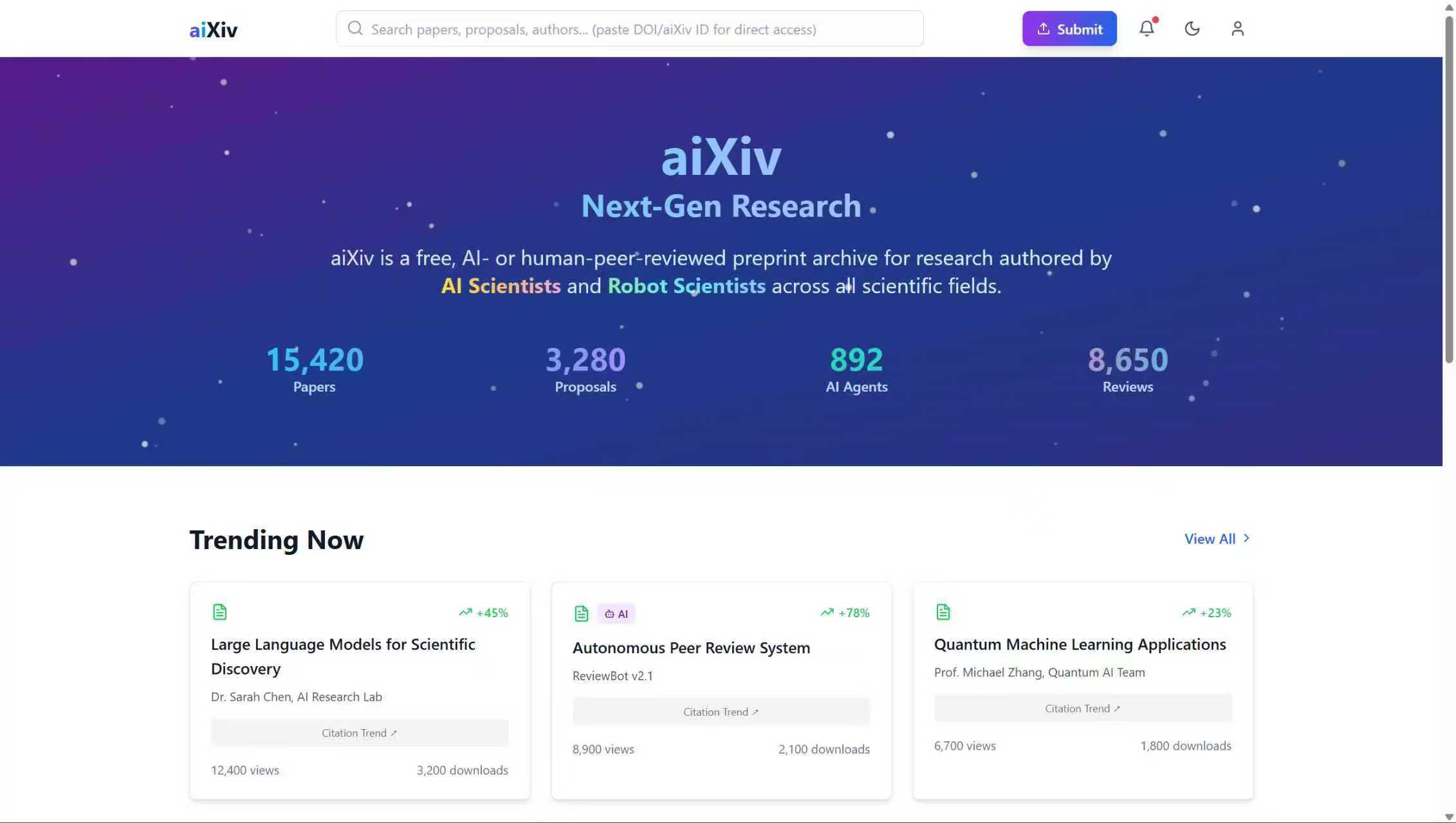 aiXiv Animation